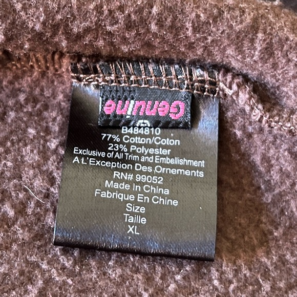 Volcom Zip Brown/Black Hoodie From Eatly 2000’s - Y2K/Surf/Skate - Junior's XL - Picture 15 of 16